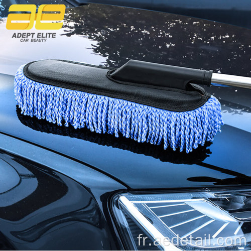 Brosse de nettoyage de voiture en microfibre à longue portée